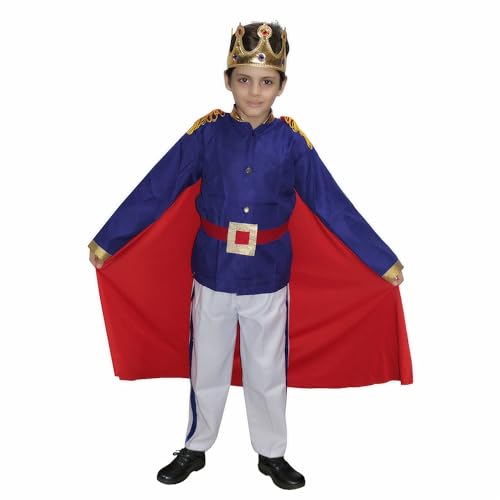 Kaku Fancy Dresses Prince Charming Costume For Boys | Fairytale Prince Dress For Kids - Blue, 7-8 Years (B0CW21H5G6) Amazon Price History, Amazon Price Tracker
