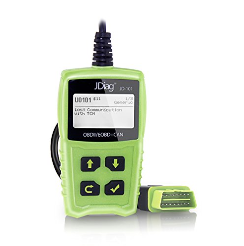 JDiag JD101 lector de código scan para OBDII/EOBD/puede Automotive escáner herramienta de diagnóstico de coche OBD2 comprobar la batería