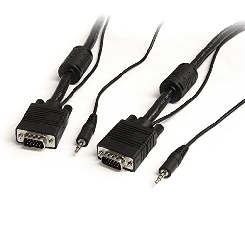 StarTech.com 6 ft High Resolution Monitor VGA Cable w/ Audio - HD15 M/M - VGA cable - HD-15, mini-phone stereo 3.5 mm (M) to HD-
