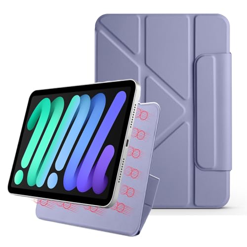 Protection iPad mini 7 A17 Pro violette avec veille automatique et support