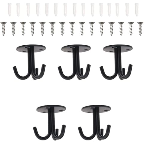 HongYanYEU Gancho Techo Triple, Acero Inoxidable, 55 x 51mm Cover