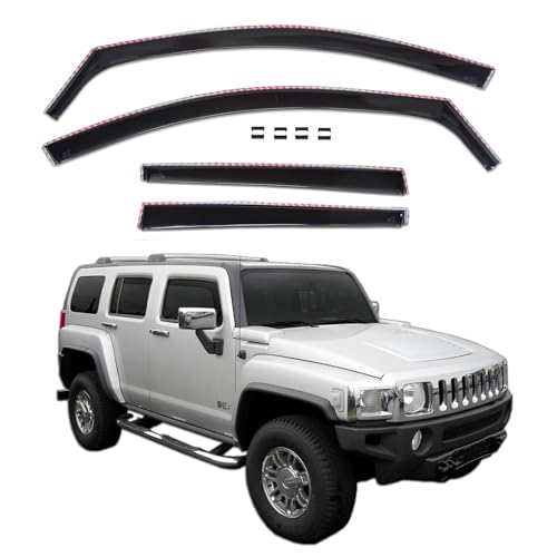 Déflecteurs d'air Hummer H3 2005-2010 J&J AUTOMOTIVE teintés 4 pièces avant arrière