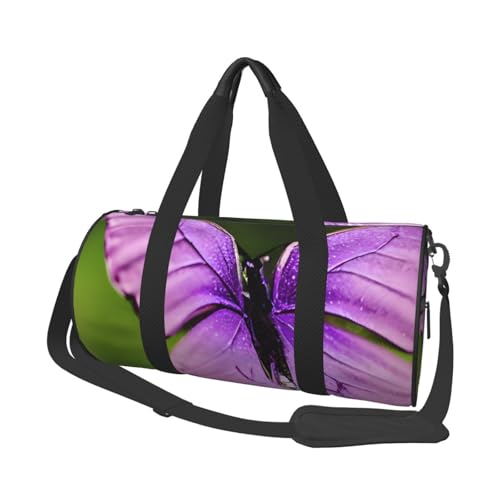 Charming Butterfly Duffle Bag for Men Women - Carry on Overnight Bag Travel Duffel Tote Bags Yoga Gym Bags Waterproof Weekender Bag Large Luggage Bag with Adjustable Strap
