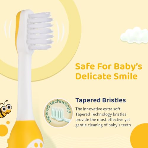 Image of Chicco Baby Toothbrush Yellow 6-36M