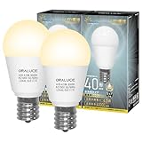 ORALUCE LED電球 E17 40W形相当 電球色 小形電球 ミニクリプトン形電球 全方向タイプ 密閉型器具対応 ダウンライト対応 調光器非対応 PSE認証 2個入り LDA4L-G-E17/S