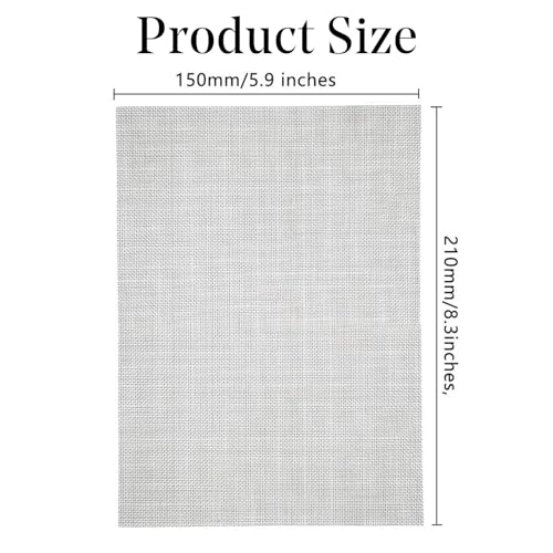4 Pcs Stainless Steel Woven Wire Mesh Panels Metal Insect Mesh Sheet Pest Control Mesh Filter Sheet Drain Cover Mesh Fine Wire Mesh Rodent Proof Mesh Rodent Wire Mesh for Air Bricks A5 (150 X 210Mm) - Image 3