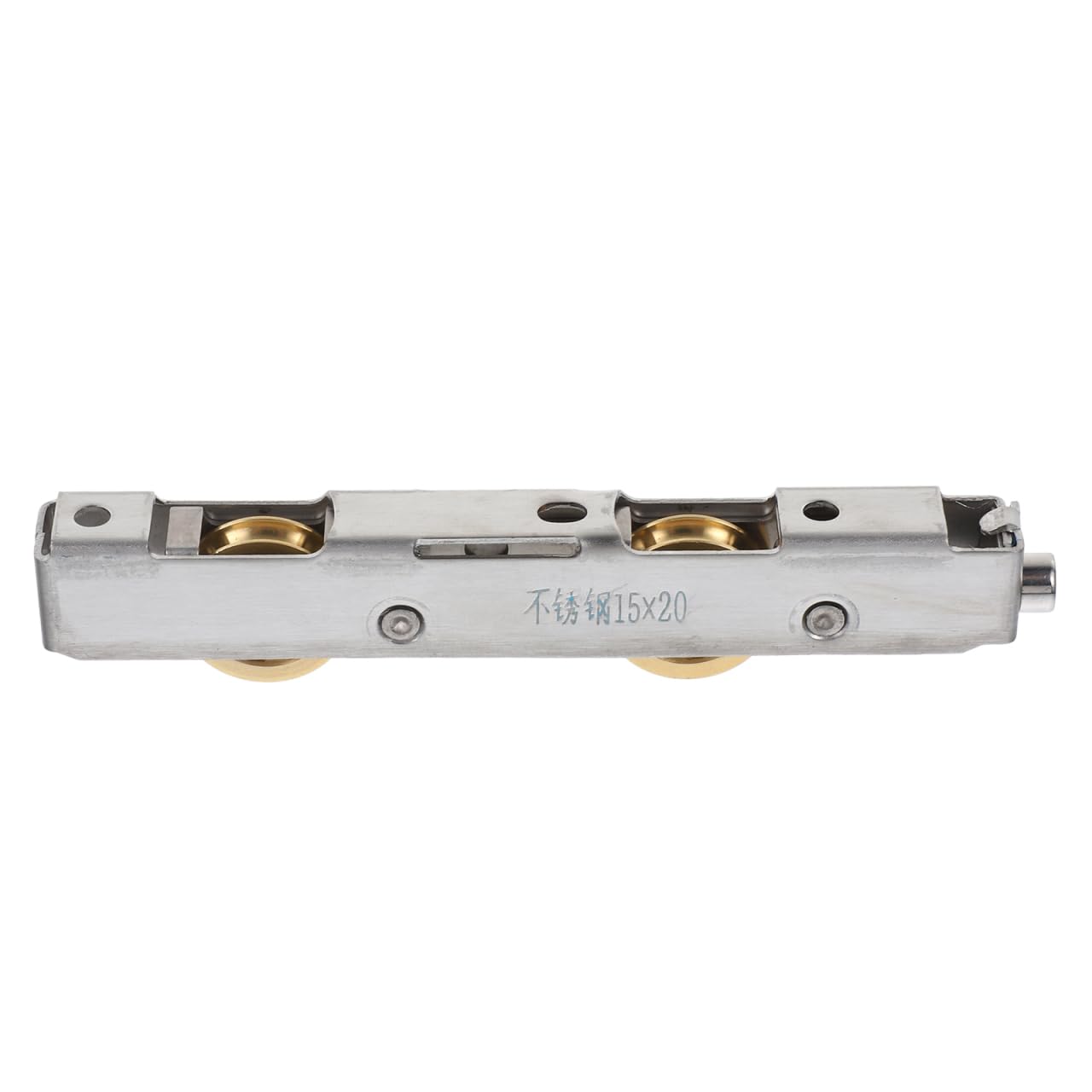 Roulette de Porte Coulissante en Acier Inoxydable Roulement Double en Cuivre pour Baie Vitrée Aluminium Galet de Remplacement Silencieux Poulie Fenêtre Coulissante 1 Pièce