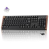 Touches PBT et Cadre Latéral en Bois: Équipé de touches PBT au profil Cherry sublimées, le clavier Keychron K10 HE résiste à la brillance et à l'usure tout en offrant un toucher agréable. Ses finitions en bois naturel apportent une touche raffinée et organique à votre configuration.