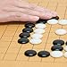 Yellow Mountain Imports Beechwood Veneer 0.4-Inch Etched Beginner's Reversible 9x9/13x13 Go Game Set Board with Single Convex Melamine Stones - Classic Strategy Board Game (Baduk/Weiqi)