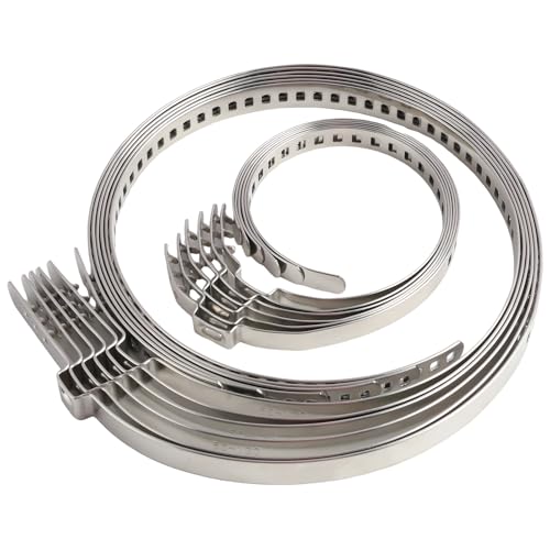 12 Stück CV Achsmanschetten Schellen, 25-50mm und 50-120mm Antriebswellenmanschette, Schlauchschellen, Edelstahl Achsmanschette Klemmschellen für Antriebswellen, Wasserdicht, Rostfrei, Langlebig