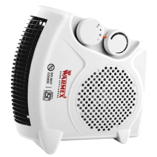Warmex Electric Portable Fan Room Heater for Home, Winter | Dual Heating Mode (1000/2000 Watts) with Overheat Protection | No Oxygen Burning, ISI Certified With 1 year warranty by Warmex