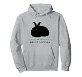 Riesige Angora-Hase, schwarze Silhouette Pullover Hoodie