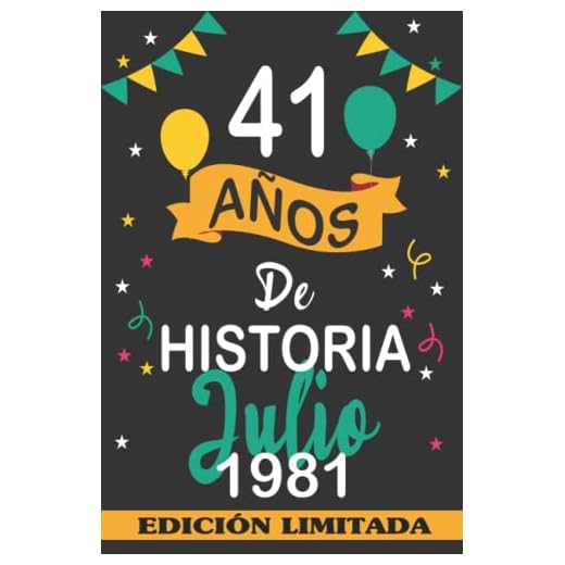 41 Años De Historia Julio 1981: 41 años. Libro de visitas, cuaderno, 110 páginas de felicitaciones, idea de regalo, regalo Para la esposa, novia, mujer, La madre