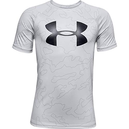 Image of Under Armour Boys' Tech Big Logo Printed Short Sleeve Gym T-Shirt