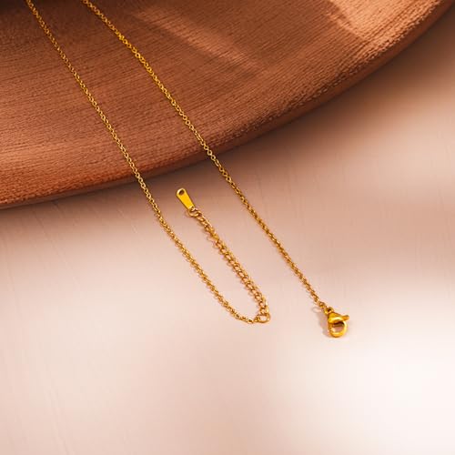 Image of Rubans Demi Fine Stainless Steel Alphabet Pendant CZ Gift for Women & Girls
