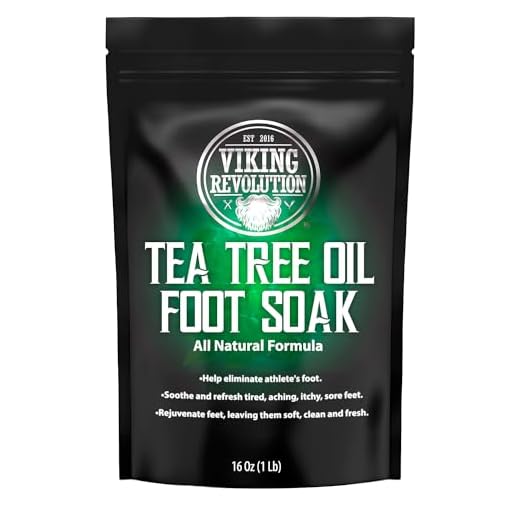Tea Tree Oil Foot Soak with Epsom Salt - Athletes Foot, Detox Foot Bath Soak for Foot Odor and Soothing Soreness
