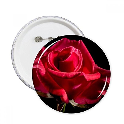 Badge bouton roses rouges foncé pour customiser un vêtement
