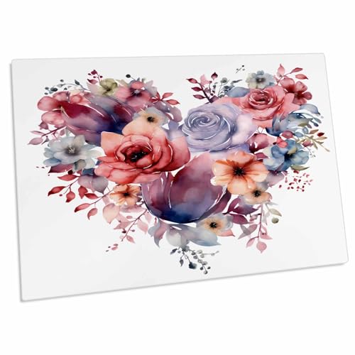 3dRose Pad para Escritorio con Ilustración de Flores miniatura 1