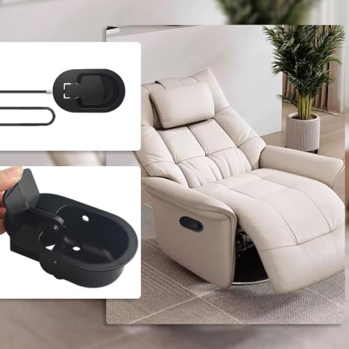 Image of Hodaqe Metal Sofa Release Handle with Cable for Sofa Chair (Black)