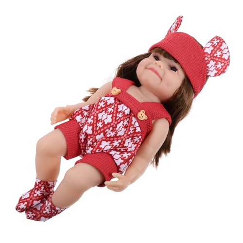 SUPVOX Boneca de brinquedo vívida boneca simulada de menina recém-nascida resistente ao desgaste
