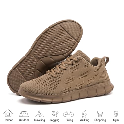 Image of DLWKIPV Men Running Shoes Men's Tennis Shoes Lightweight Breathable Fashion Sneakers Non Slip Workout Gym Shoes for Running