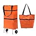INHEMING Carrello Portaspesa ,Borsa per la Spesa Pieghevole con 2 Ruot,Multifunzione, per la Spesa, da Viaggio