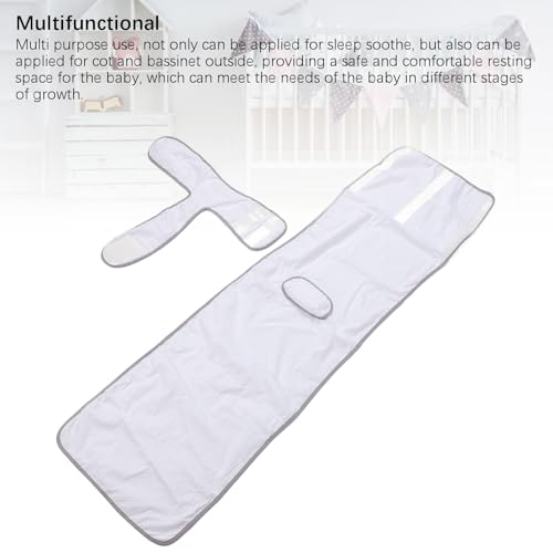 Image of Baby Swaddle Blanket with Detachable Belly Band, Soft Cotton Infant Swaddle Wrap for Sleep and Soothing, Breathable Newborn Swaddling Blanket for Crib and Bassinet