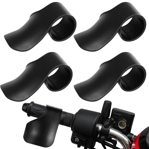 4 Piezas Soporte para Acelerador de Moto, Asistente para Puño del Acelerador, Soporte para Pulgar Compatible con la Mayoría de Motocicletas (Diámetro 30-35 mm), Accesorios para Moto