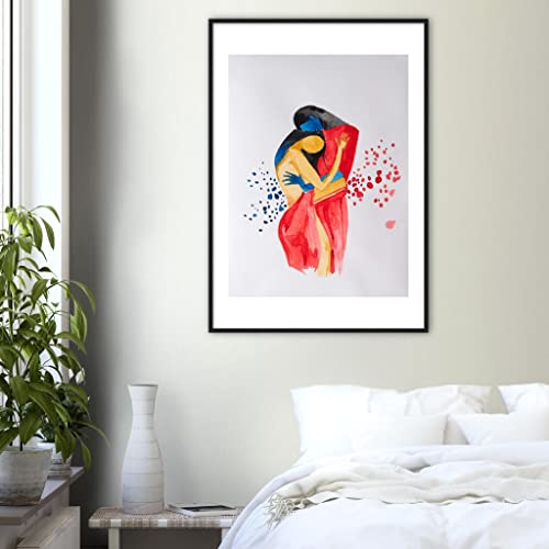 Intime Love Hug décoration murale romantique célébrant l'amour et la complicité 50x70cm - 2