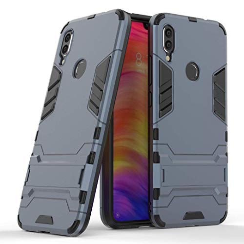 Max Power Digital Cover per Xiaomi Redmi Note 7/Redmi Note 7 Pro Custodia Antiurto con Supporto per Cellulare Rigida Resistente Protettiva Bumper Rugged Armor Case (Xiaomi Redmi Note 7, Blu Navy)