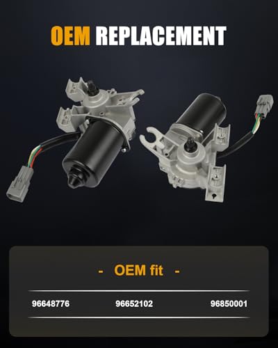 Image of ROADFAR Front Windshield Wiper Motor Fit for Chevrolet for Aveo 2007 2008 | For Pontiac For G3 2007 2008|For Suzuki For Swift+ 2007 2008|Replace 96648776|96652102|96850001|5 Pins