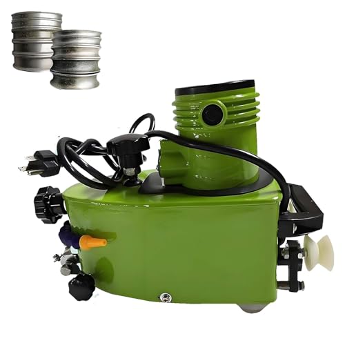 Small Glass Edger Machine, 850W Handheld Glass Beveling Machine, 8000RPM for Glass/Acrylic/Ceramic, Includes 10 Diamond Wheels, Low Noise Operation, Grinding1-3m/min(Green)