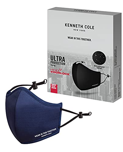 Image of Kenneth Cole Neoprene Reuseable Mask (Blue, Without Valve) for Unisex Adult