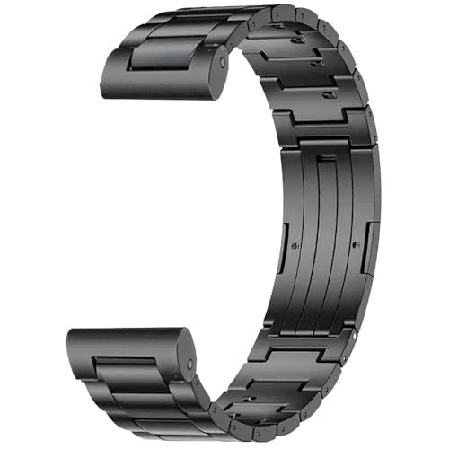 synsing Correa de titanio universal sin herramientas, 20 mm, 22 mm, compatible con Galaxy Watch 6 Classic 43 mm/47 mm/5 Pro 45 mm/4 Classic 46 mm, correa de metal compatible con Fenix 8 43 mm, Gear S3