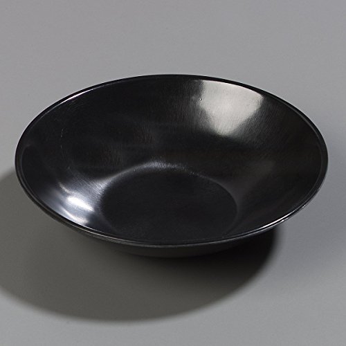 Carlisle Foodservice Products 575B03 Melamine Salad Bowl, 13-Oz. Capacity, 2" Height X 6" Diameter, Black (Case Of 72) #TOP3