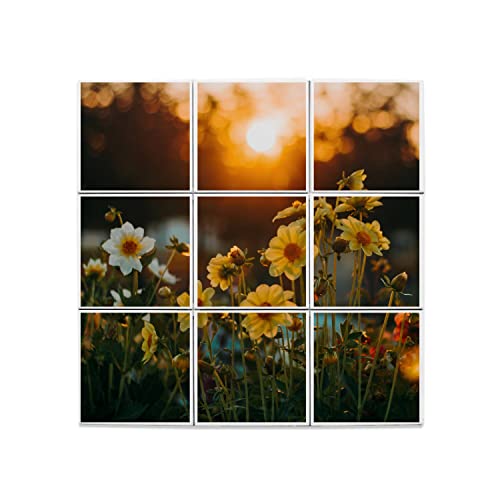 Carreaux Céramique Décoratif Coucher de Soleil Nature Tableau Mural 45cm