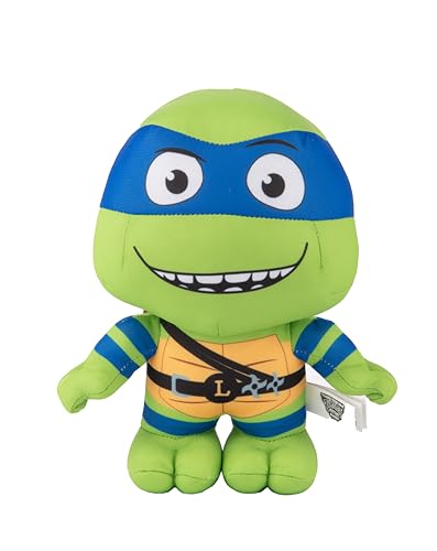 Peluche Tortues Ninja Léonard Lil Bodz doudou officiel TMNT pour enfant