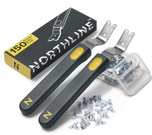 NORTHLINE Glazier Point Driver with Magnetic Head 2-Pack Framing Tool for Picture Frame Hardware & Window Glazing Includes 150 Premium Glazier Points