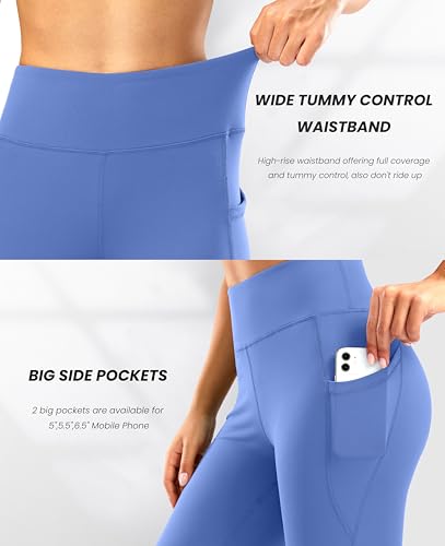 71 cm/76.2 cm/81.3 cm/86.3 cm/86.4 cm Calça feminina bootcut yoga bootleg longo cintura alta flare c