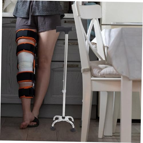 Canne de marche stable avec base quadripode antidérapante pour senior - 4