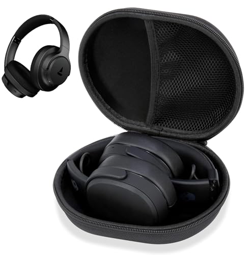 Image of VERTUS Headphone Protective Storage Case Cover for Boat Rockerz 512 ANC Headphones (Hard Shell|EVA|Black)