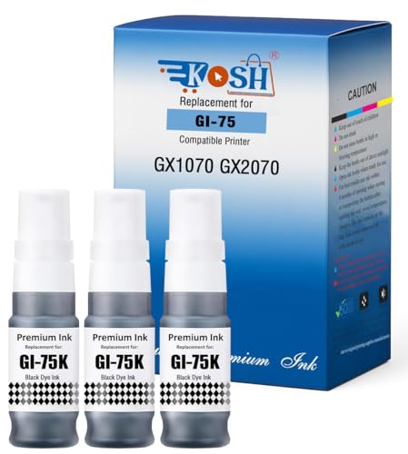 Image of KOSH GI-75 Refill Ink Compatible for Canon MAXIFY GX1070 GX2070 Printers