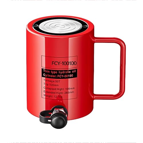 Martinetto con corsa da 4 pollici/100 mm, martinetto idraulico industriale con capacità di 100 tonnellate, martinetto idraulico retrattile automatico, cilindro idraulico diviso for ponti(100T/220462lb