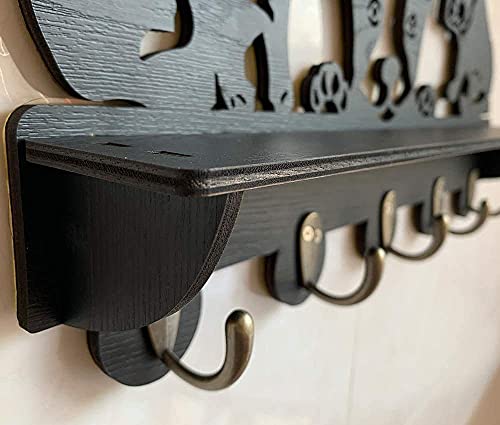 Kinglive Owl Coat Rack With Shelf,Coat Hooks Wall Mounted Entryway Shelf With 5 Metal Hooks, Towel Hook For Wall, Decorations For The Home,Hats,Keys,Bathroom,Living Room,Bedroom #TOP1