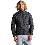 Generico Hybrid Softshelljacke für Herren, winddicht, wasserdicht und atmungsaktiv, technische Outdoorjacke, leicht und warm, Sportjacke für Trekking, Arbeit und Freizeit, Schwarz , XS