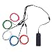 AUDEW 1M x 5 diferente neón EL Wire alambre guirnalda colores con...