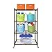 Origami Foldable 4-Shelf Storage Rack, Large, Brown