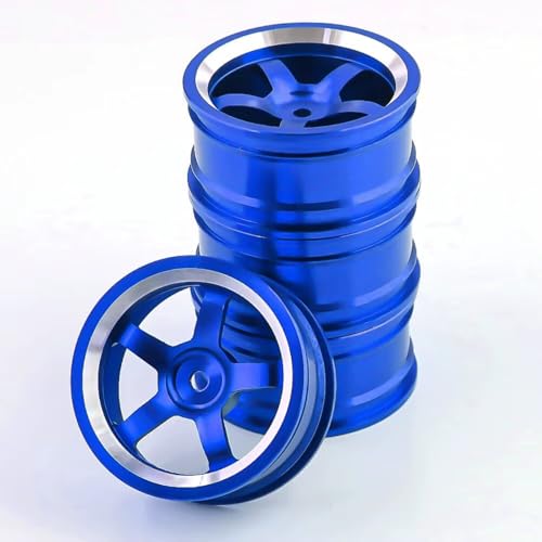 RC�����p�[�c For HSP 94122 94123 For Tamiya For TT02 For HPI For Kyosho For Sakura CS D4 1/10 �����z�C�[���n�u�z�C�[������ RC �I�����[�h�h���t�g�J�[(Blue2)