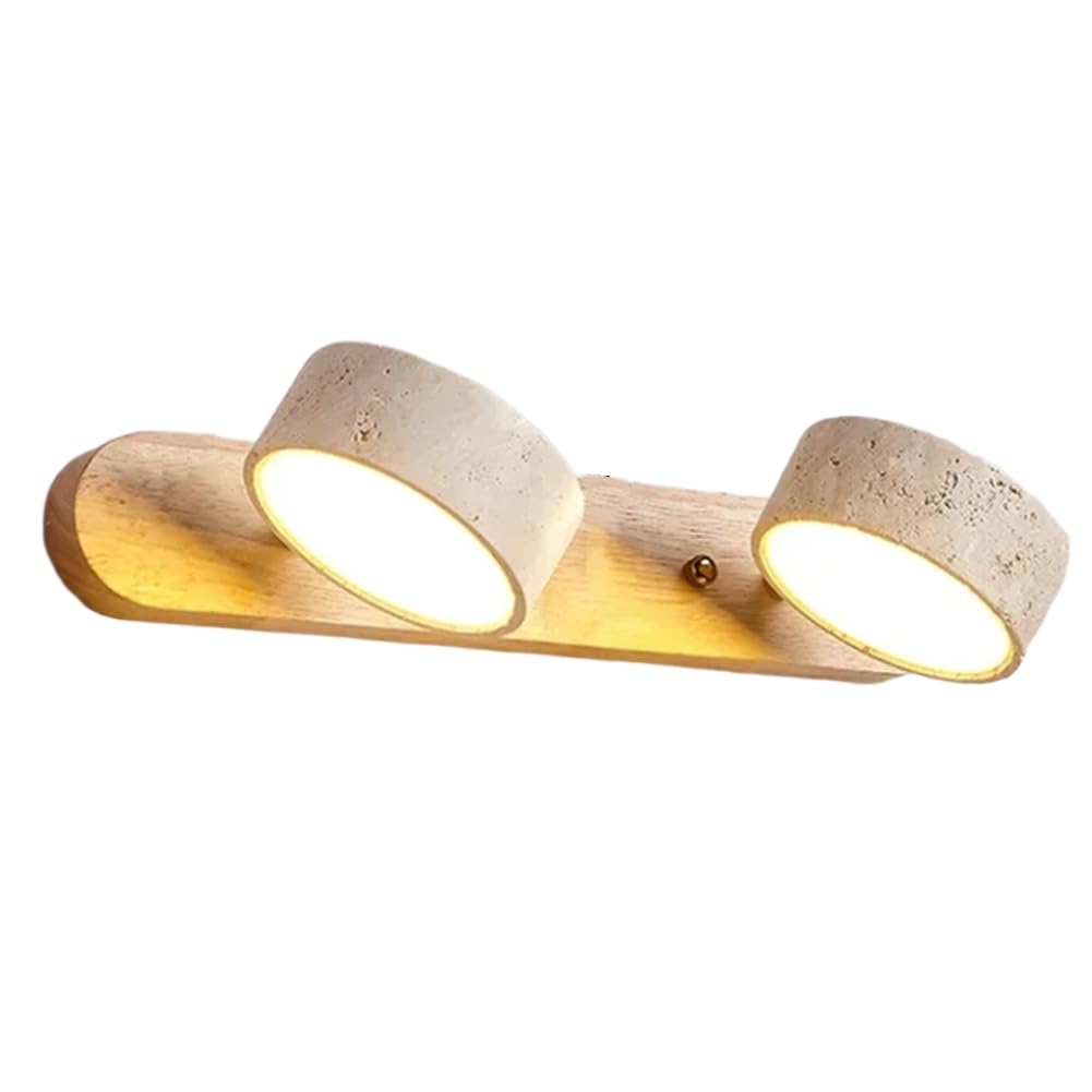 Miroir salle de bain LED rotatif avec éclairage mural anti-ombre
