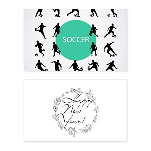 Tarjeta de Año Nuevo de fútbol ideal para felicitar a tu equipo y entrenadores en estas fiestas